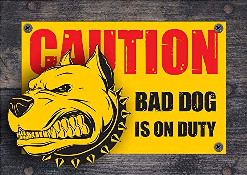 2x KREEPO Beware of Dog Sign Self Adhesive Warning Sign/Safety Sign/Security Sign Decal Vinyl Sticker DOG_S8 (B07WMZMQVZ) Amazon Price History, Amazon Price Tracker