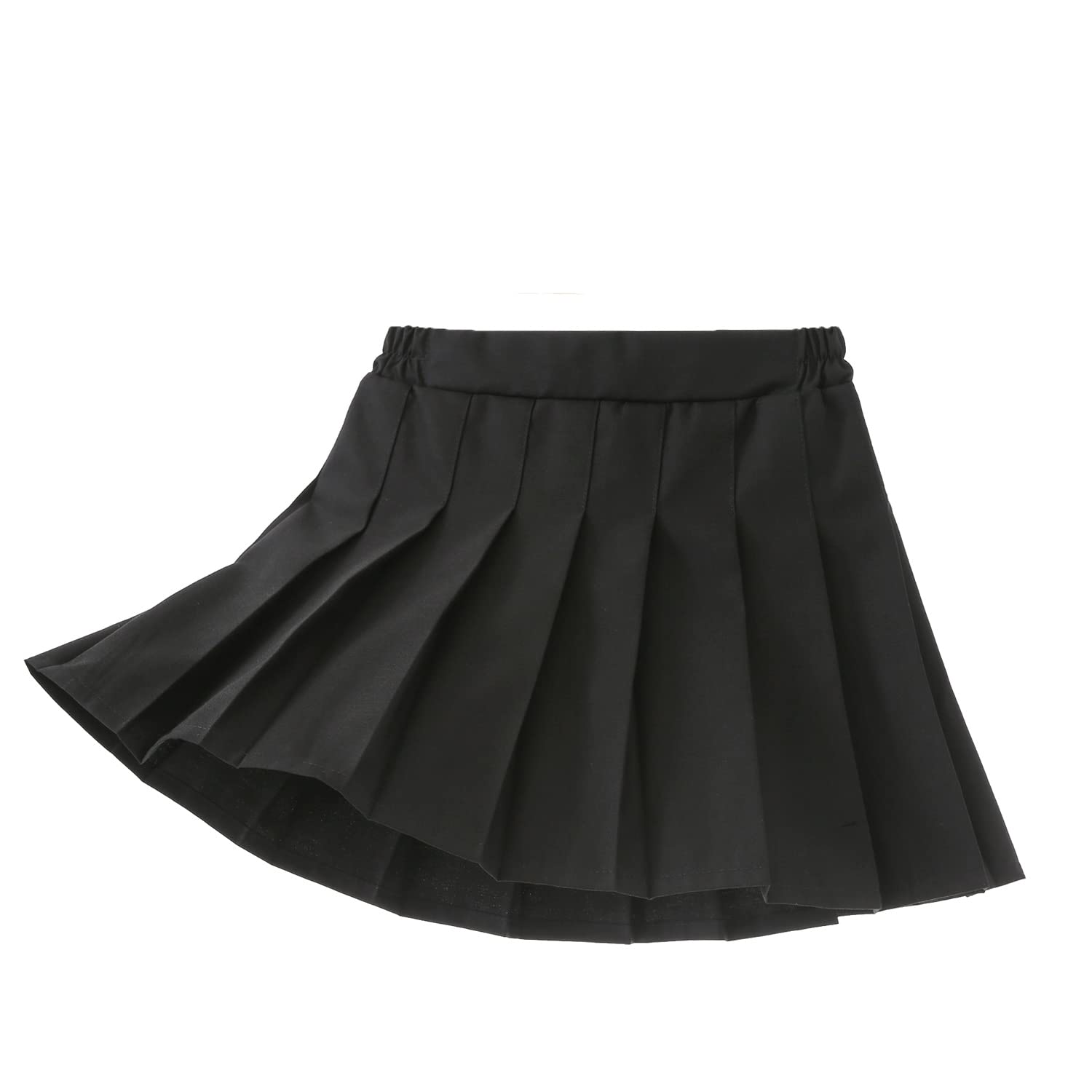 Yealoo Falda Corta Plisada para Niña Cintura Elástica Uniforme Falda con Interior Shorts