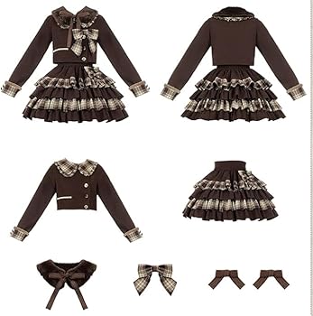 ディーラー様製作　SD/DD用？　ロリータ衣装セット BJD人形用衣装 制服/メイド服 セクシー 蝶結び付き DD/DY/MDD