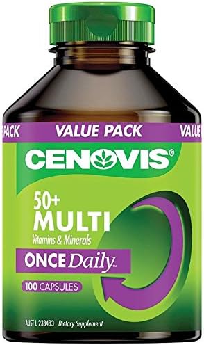 Cenovis Once Daily 50+ Multivitamin 100 Capsules Product of Australia