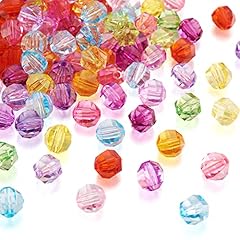 Acrylic Round Beads, Random Mixed Color
