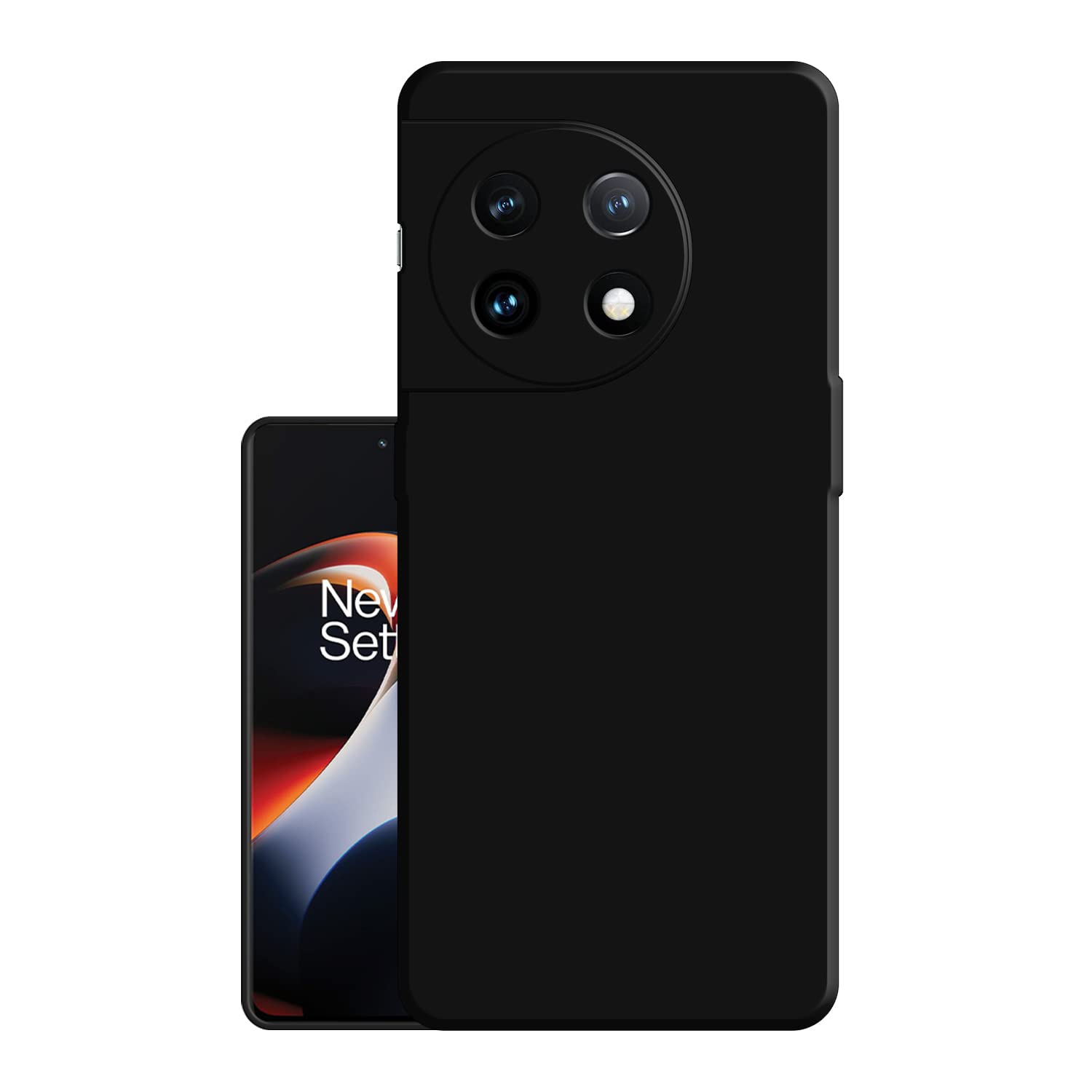 HELLO ZONE Exclusive Matte Finish Soft Back Case Cover for OnePlus 11R 5G - Black (B0BX9NP2NY) Amazon Price History, Amazon Price Tracker