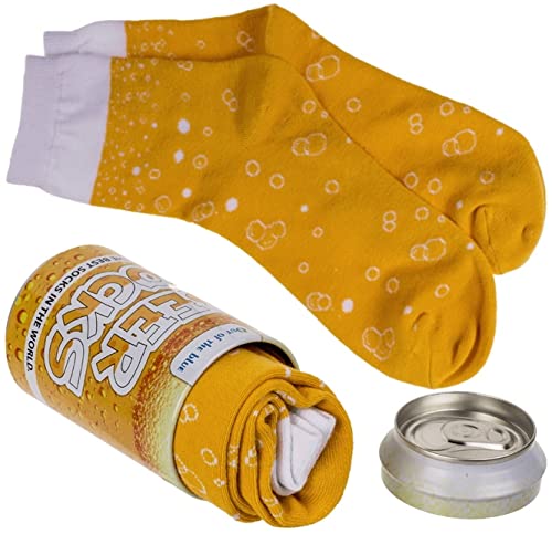 Unisex Biersocken in Geschenkdose lustige Socken in Bieroptik Fun Design (Bieroptik) Cover