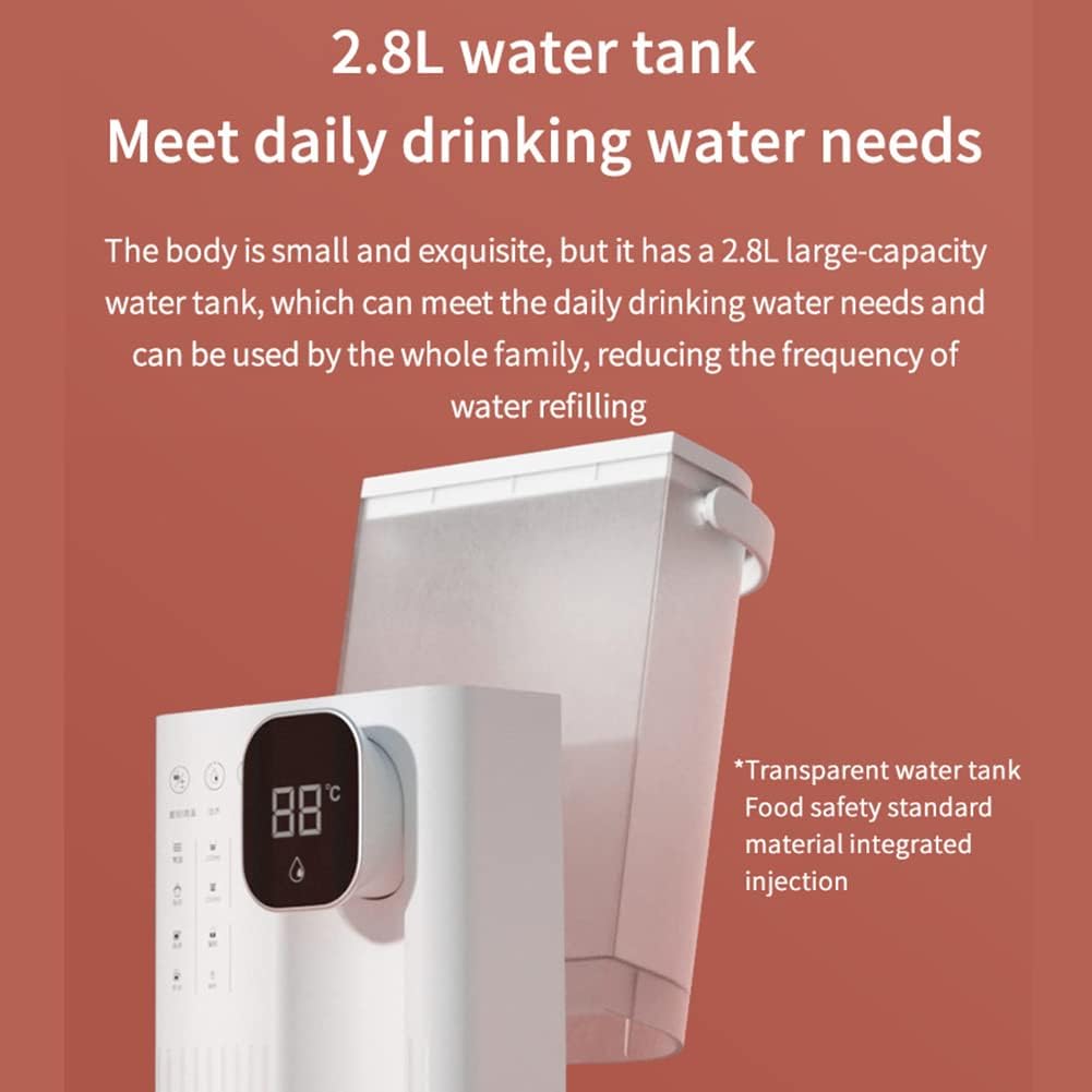 Distributore intelligente di acqua calda istantanea da 3 litri, bollitura rapida in 3 secondi, regolazione della temperatura a 5 velocità, serbatoio dell'acqua da 2000 W per ufficio in soggiorno