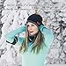 Fostoy Men's Winter Hat, Winter Knit Warm Beanie Hat, Soft Comfortable Hat Scarf Set for Men and Women with Fleece Lining (Black)