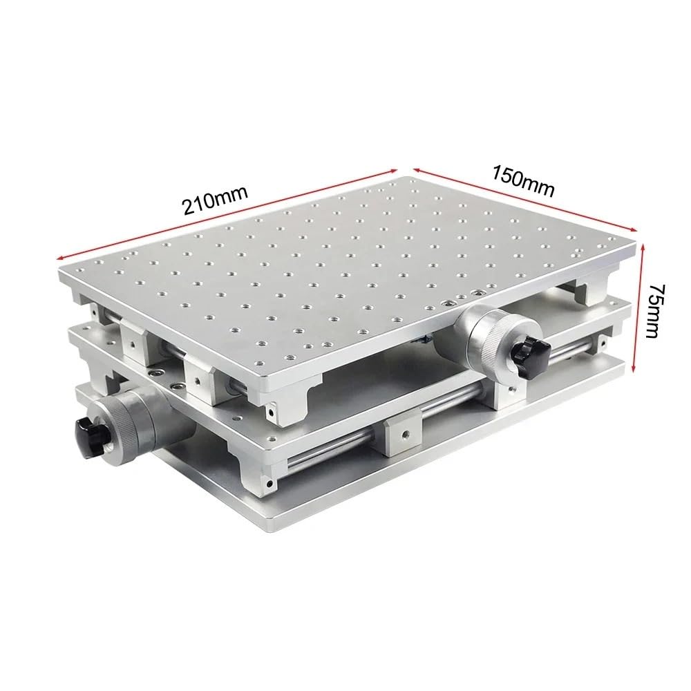 Bolisila Moving Table 210x150x75MM XY Axis 2 Axis Manual Motion Portable Cabinet Table