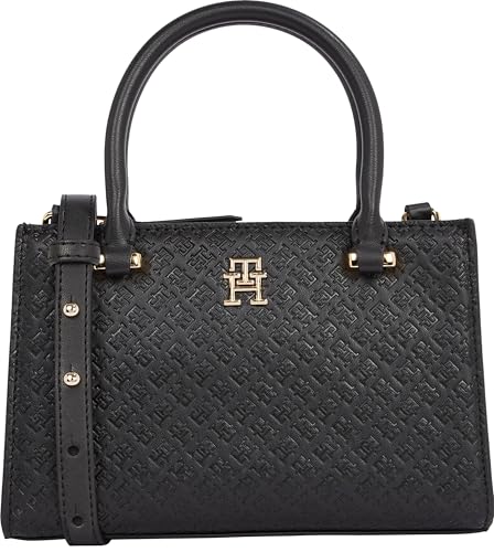 Image of Tommy Hilfiger Women's Monogram Mini Tote Bag With Removable Crossbody Strap