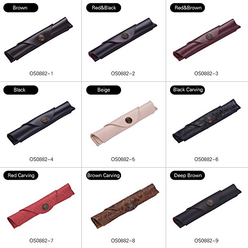 Honorall Caneta De Couro Antigo Caso Fonte Artesanal Bolsa Bolsa Bolsa Protetor para Única Caneta St