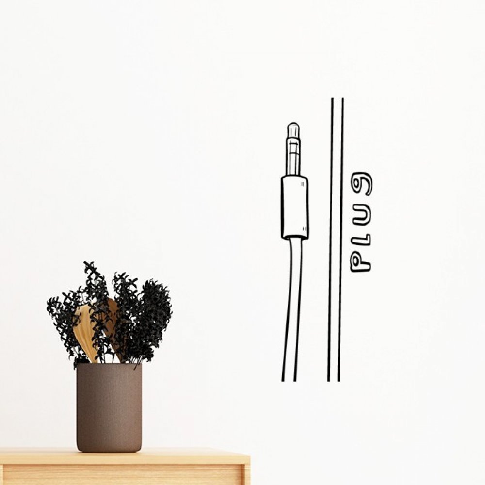 Papier peint DIY minimaliste écouteur pour transformer l'ambiance d'une chambre d'ado