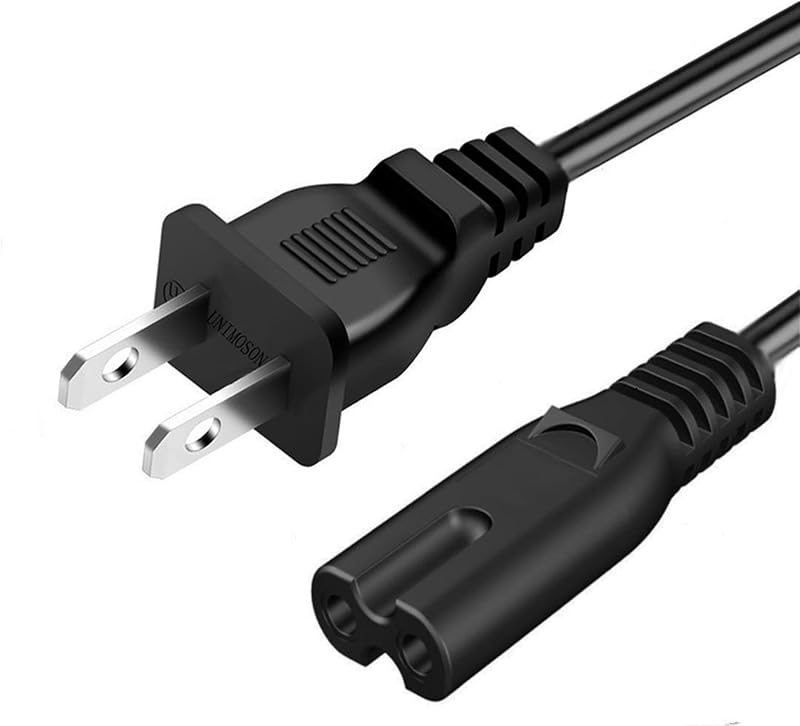 AC Power Cord Compatible Xbox One S, One X, Xbox Series X/S, Sony PS3 Slim / PS4 / PS5 Game Console Replacement Power Supply Cord Cable