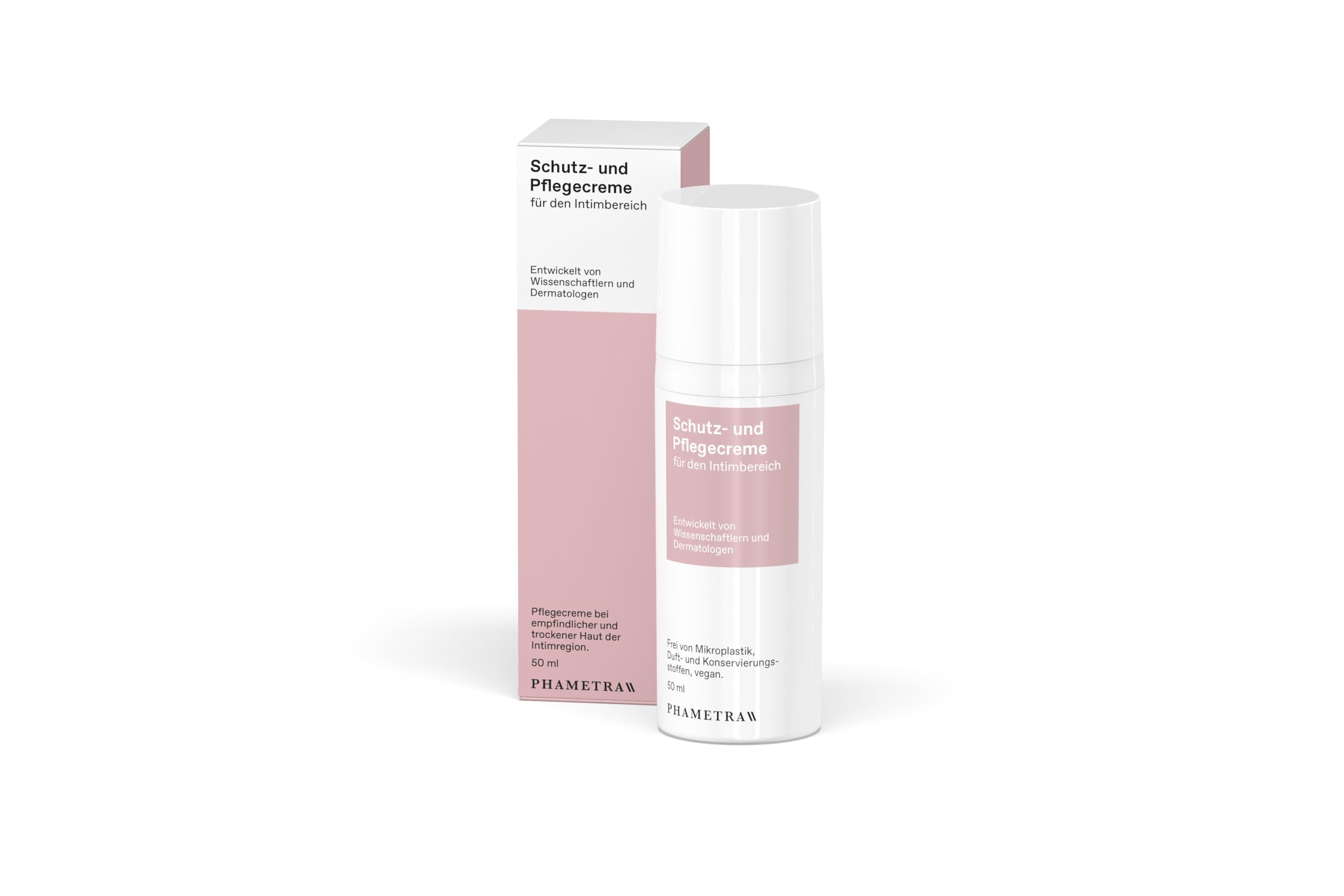 Phametra Schutz- und Pflegecreme für den äußeren Intimbereich – 50 ml im Airless Spender