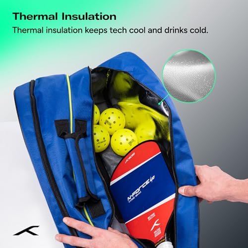 Image of HUNDRED Pickle Pack Pickleball Kit Bag | Spacious Paddle Sports Kit Bag with Large Compartment for Paddles, Shoes & Gear - Ideal for Sports, Gym & Travel | Unisex Design