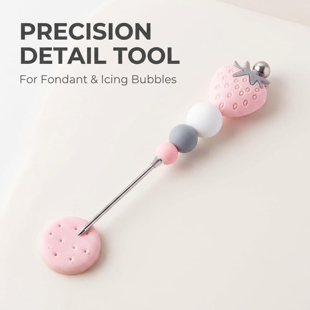 1 aguja profesional rosa para repostería, herramienta para repostería profesional, para galletas y galletas, fresas, azúcar, herramienta para repostería profesional