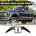 REPAIROCK 1 Set Fender Vent Cover Trim for Ford F-150 2021-2024 Waterproof ABS Fender Side Vents with Adhesive Backing Carbon Fiber Pattern Black