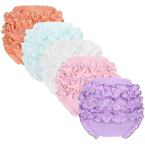 5 Pack Cute Cotton Baby Bloomers Cover