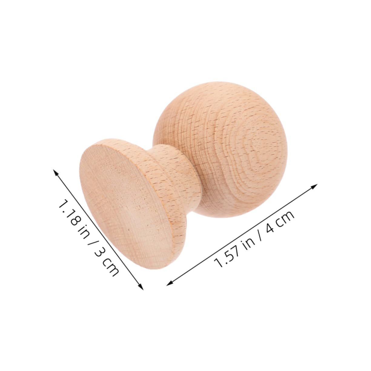 Luxshiny 2pcs Natural Sphere Caps for Staircase Furniture Intricate Design Enhances Aesthetic Appeal Easy to Install