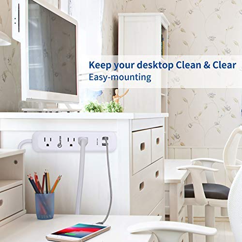 image for CFMASTER USB Power Strip Surge Protector Long Extension Cord 6 feet, 3