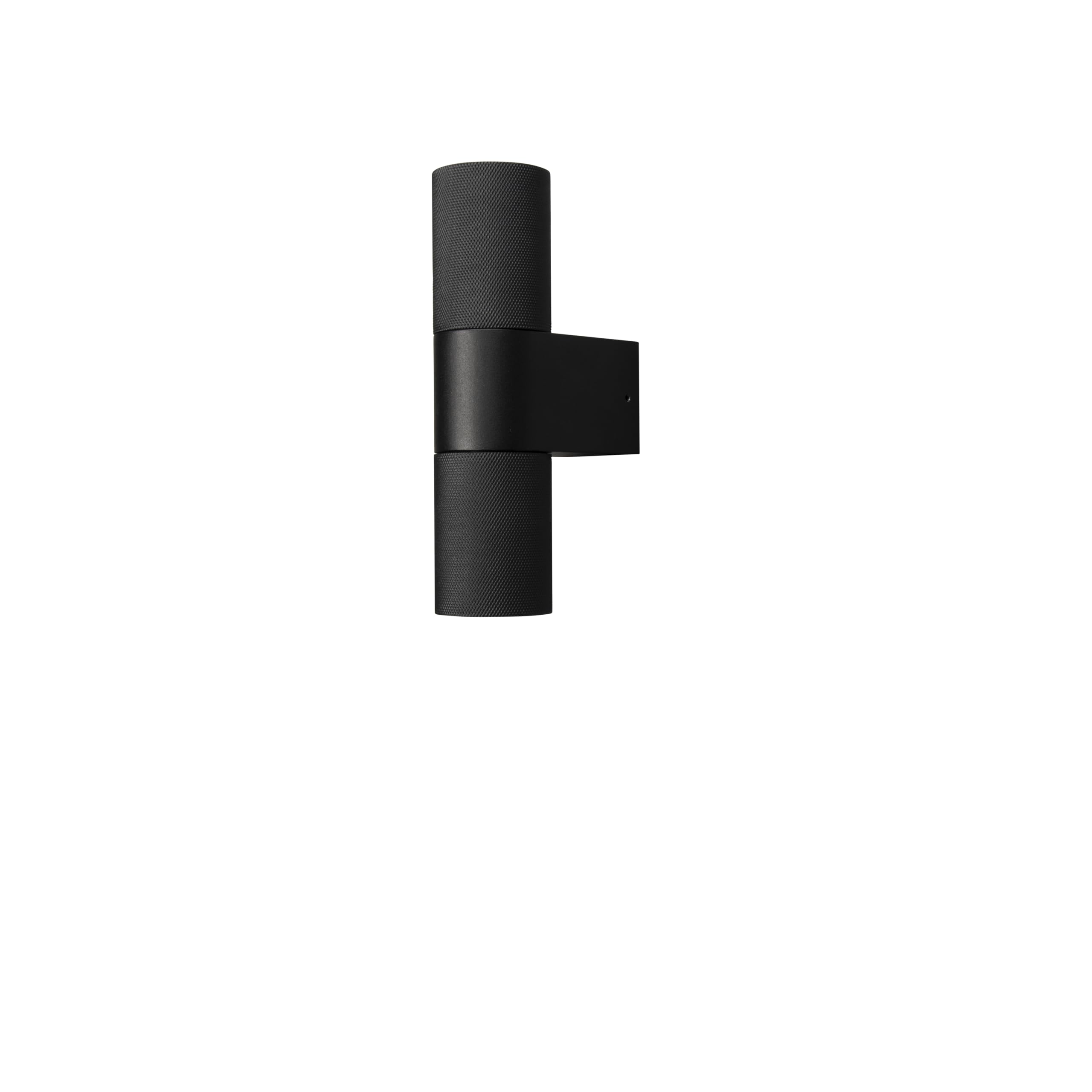 Konstsmide Up Down Outdoor Wall Light Temi Black, Twin Up Down