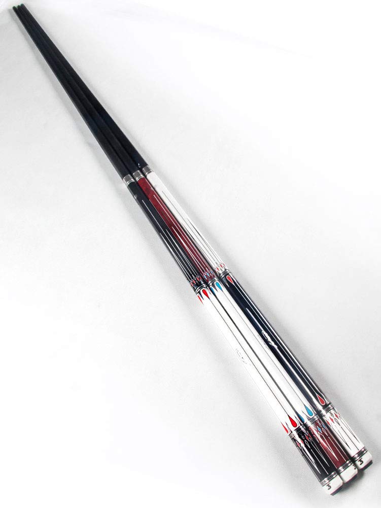 YRU Stecca da Biliardo, 145CM Fatto a Mano 1/2 American Nine Segnalini 19-20oz Billard Scatta per Piscina con Estensione/Protezione Congiunta