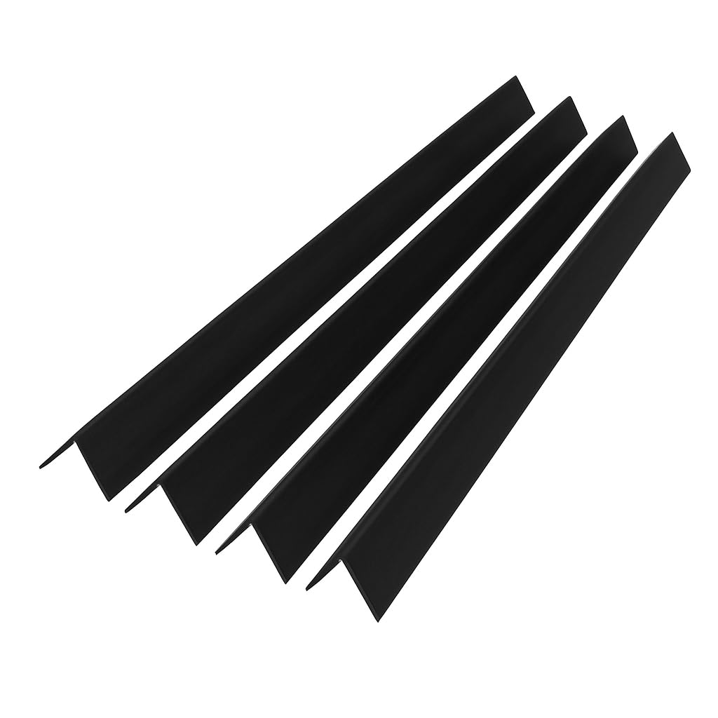 H-Smart Black PVC Angle Trim 10mm x 10mm x 1m | Smooth Corner Protector for DIY, Home & Commercial Use (4)