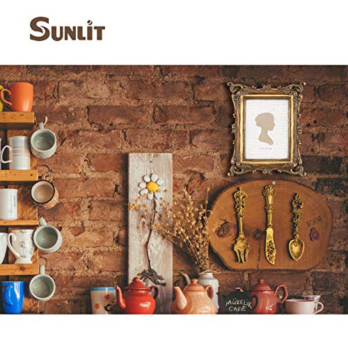 Sunlit Vintage Picture Frame 5X7 Inch, Luxury Antique Photo Frames With Glass Front, Photo Display, Tabletop Wall Hanging, Gift Ideas, Bronze Gold #TOP5