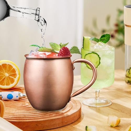 Tazas de cobre Moscow Mule de 530ml para refrescar tus fiestas y cocteles en casa 4