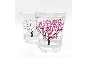 Emotional Korean Soju Glass Cup Transforms into Cherry Blossom Pink