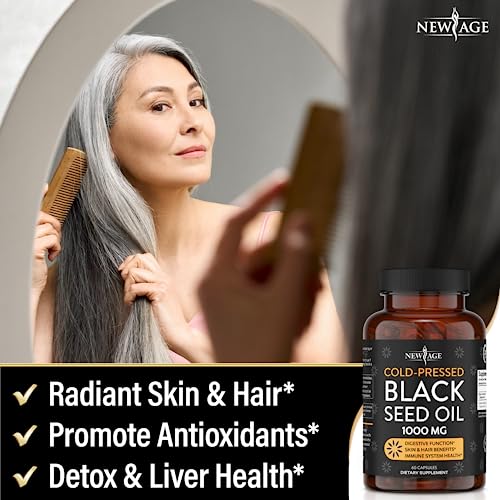 Black Seed Oil Softgel Capsules - Premium Cold-Pressed Nigella Sativa Producing Pure Black Cumin Seed Oil - Non-Gmo & Vegetarian (60 Softgels) #TOP3