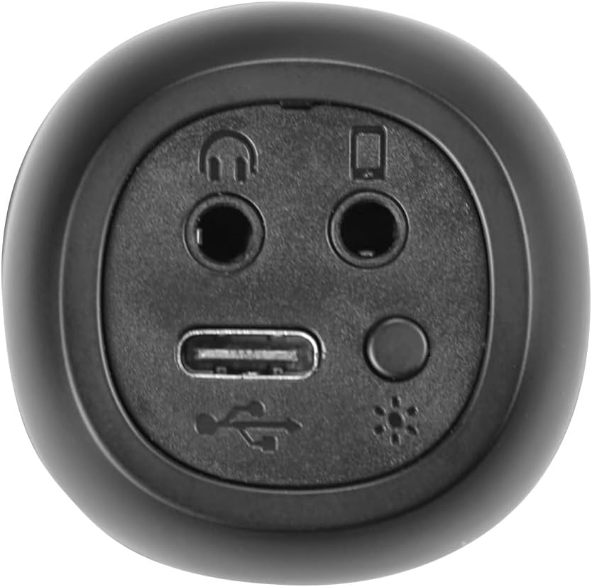 Дно view of Vieta Pro Karaoke Party Microphone showing ports