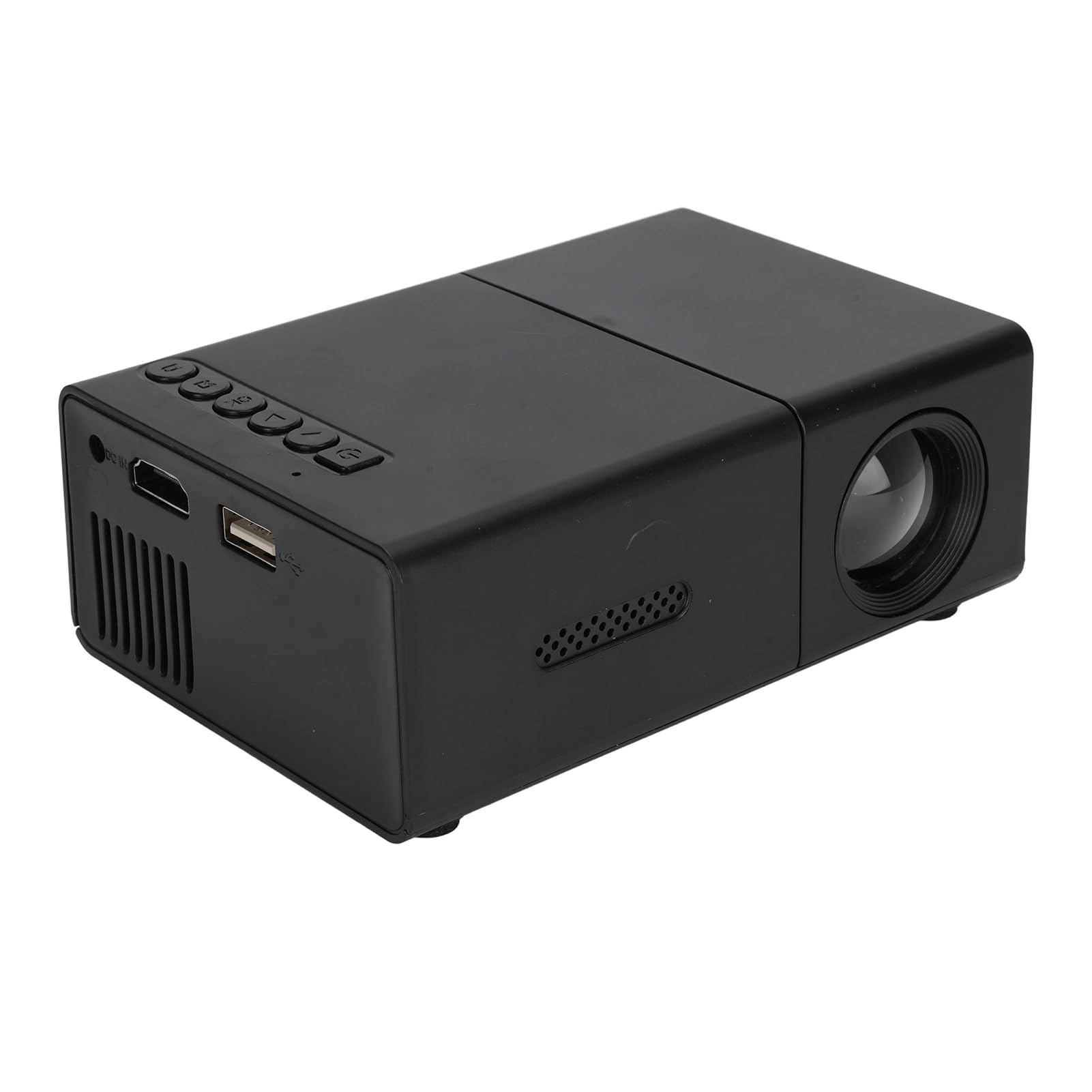 Proiettore di film LED portatile Full 1080P HD, ideale per home theater, compatibile con laptop, telefono e USB - nero