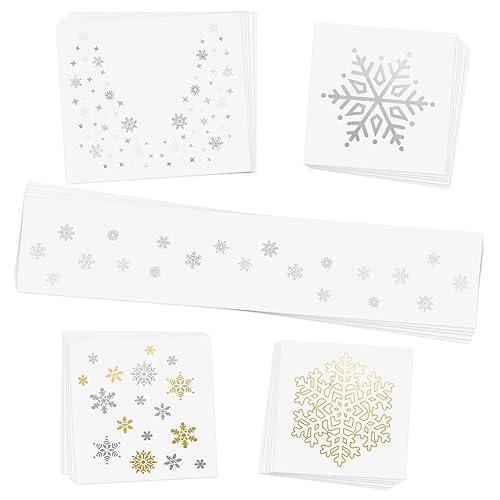 El juego variado Winter Wonderland de FlashTattoos cuenta con 25 tatuajes de fiesta inspirados en las fiestas, impermeables, metálicos dorados y