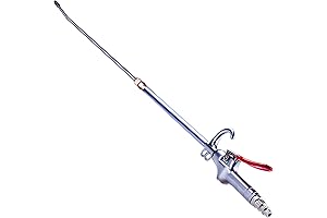 Air Chuck Blower Nozzle with 360 Degree Swivel and Extendable Design