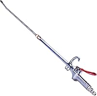 JASTIND Industrial Air Blow Gun: 17-26" Extensible Stainless Steel Nozzle, High Volume Powerful Dust Blower with 360° Swivel Hook