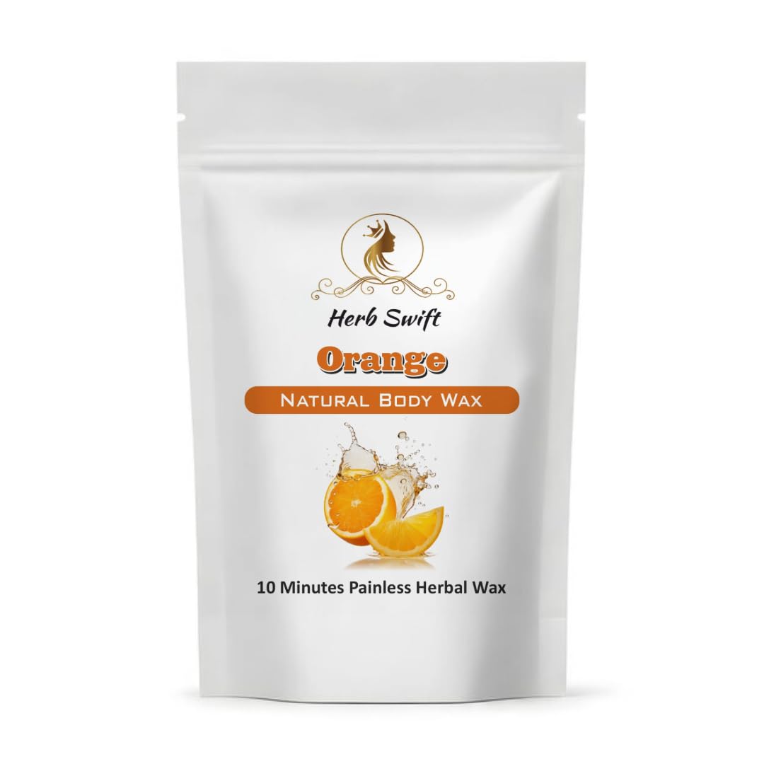 Herb Swift Orange Bikini Wax Powder for Women & Men, Wax Powder