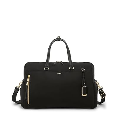 Tumi Venice Duffel Bags Black/Gold, Leather