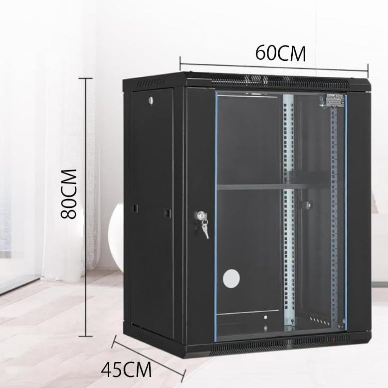 Amazon | サーバーラック｜ネットワークラック本体 奥行可変・棚板3枚