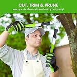 Garden GURU Poignées de serrage -Poignées d'adhérence de confort -Lame en acier à haute teneur en carbone – Cutter de branche de service lourd – branches épaisses de coupe w facilité