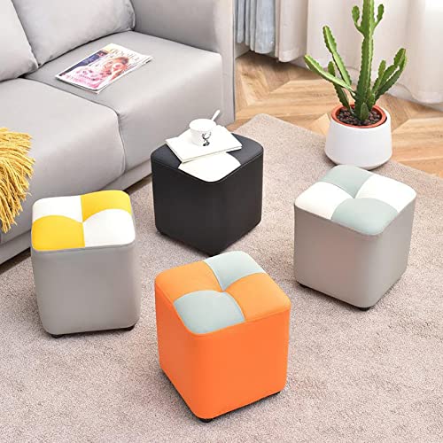 Tabouret ottoman carré compact pour gagner de l'espace chez soi