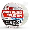 ETERART Transparent Weatherproof Seal Tape 2" x 30 Yards, High Strength Waterproof Sealing Tape for Windows Doors, RV Bathroom Kitchen Outdoor, Air Water Leakage Protection Adhesive Weather Stripping