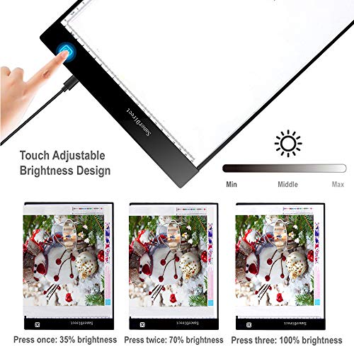 SanerDirect Diamond Painting Light Pad A4, Well-Design Type-C Connection Port, Adjustable Brightness with Detachable Stand and Clips (Upgraded) - Thumbnail 3