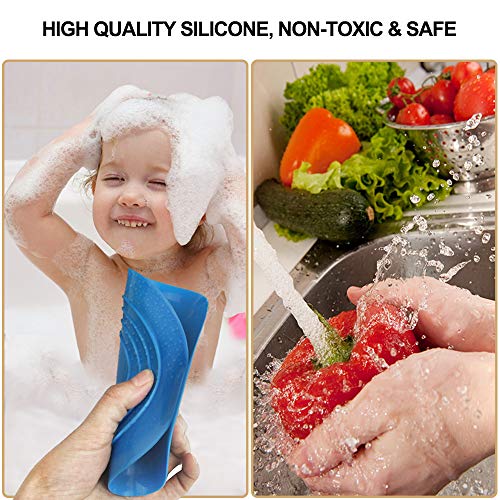 SITAKE 3 Pezzi Silicone Tappo Vasca da Bagno, 15cm...