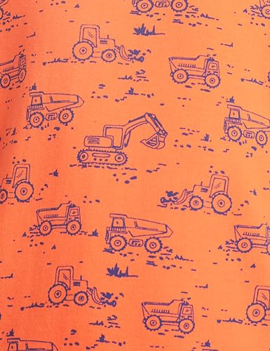 Image of Amazon Brand - Jam & Honey Boy's Cotton Lightweight Sweatshirt (JHAW19BSWT914 Orange-AOP 3-4 Years)