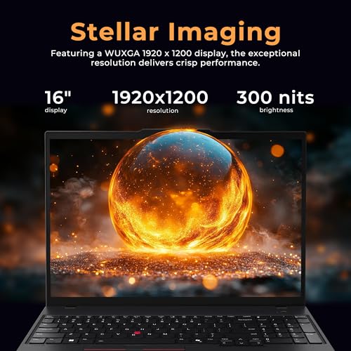 Image of Lenovo ThinkPad T16 G3 16 inch WUXGA Laptop, Intel Ultra 5 125U, 16GB DDR5, 800GB Storage (512GB SSD+288GB Docking Station Set), Backlit Keyboard, Fingerprint Reader, Wi-Fi 6, Windows 11 Pro, Black