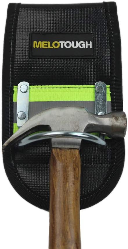 MELOTOUGH Tool Belt Holder, Multi-Function Tool Belt Hook with Tape Measure Clip, Drill Bit Tote, Hammer Holder for Cordless Drill & Power Tools