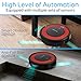 SereneLife Robot Vacuum Cleaner and Dock - 1500pa Suction w/ Scheduling Activation and Charging Dock - Robotic Auto Home Cleaning for Carpet Hardwood Floor Pet Hair - Pure Clean PUCRC95, Red