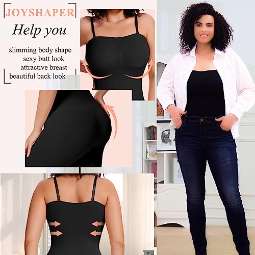 Image of JOYSHAPER Strapless Shapewear Bodysuit with Built in Bra Tummy Control Slimming Body Shaper for Women Butt Lifter