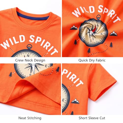 Image of DEEKEY Toddler Boys Shirts Short-Sleeve Little Kids t Shirts Boys' Tops, Tees & Shirts Graphic TEE Age for 2-7 Years 4-Pack