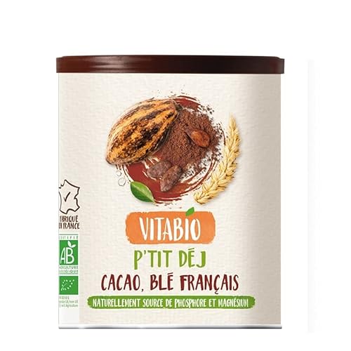 Vitabio - Poudre Cacao et au blé français - P'tit Dej Cacao 500 g - BIO Cover