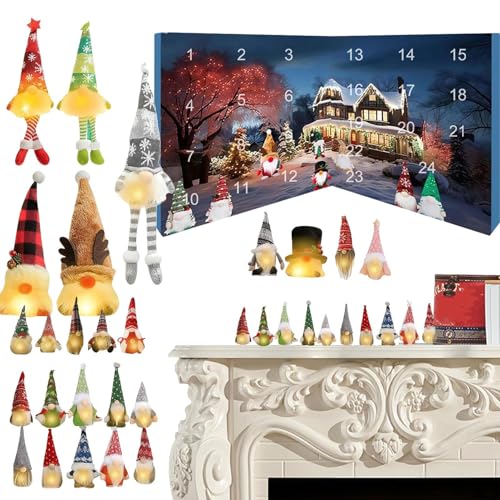Figurines de Père Noël de 24 jours pour illuminer votre entrée festive