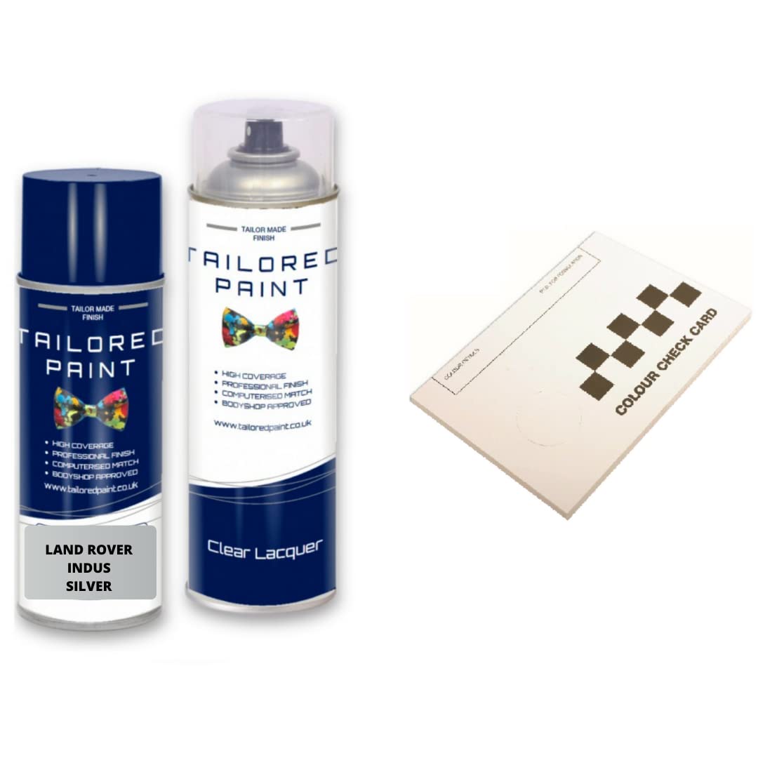 Aerosol Spray Paint For Range Rover L322 2005-2013 Indus Silver Metallic 1AC/863 (Aerosol Spray Paint + Lacquer)
